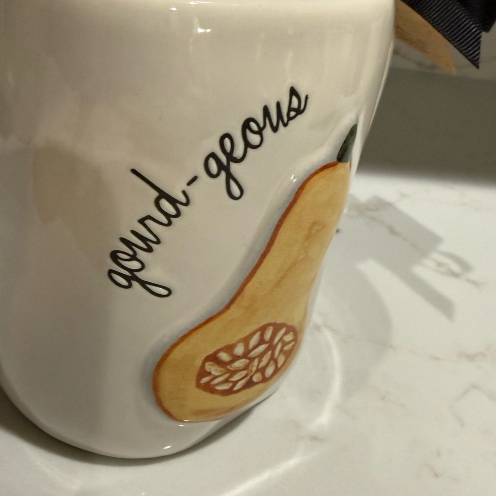 Rae Dunn White “Gourd-geous” Mug - Picture 5 of 6